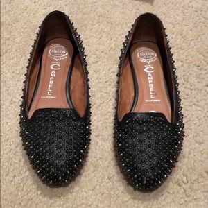 Jeffrey Campbell Martini Leather Studded flats